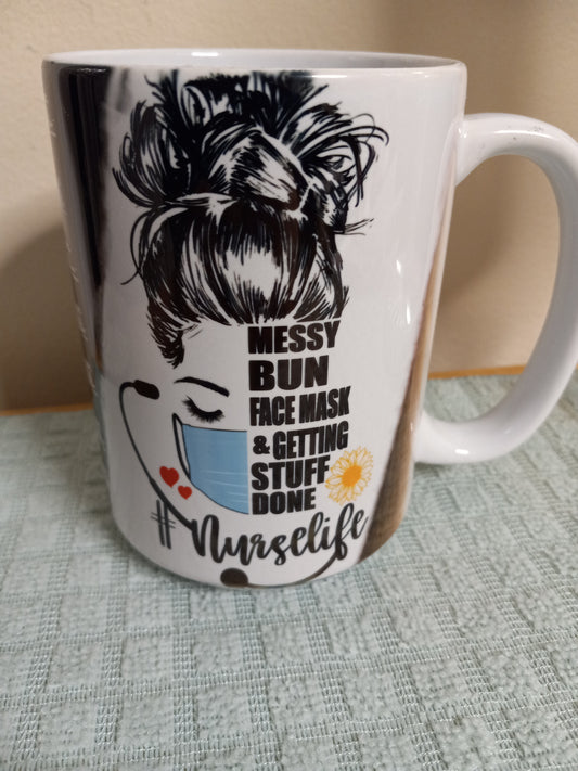 #NurseLife 15oz Ceramic Mug