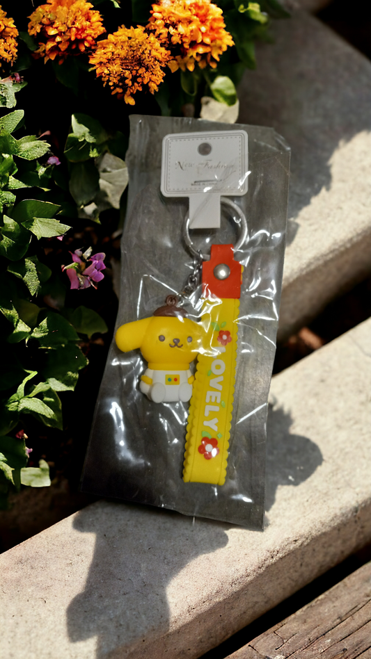 SanRio Yellow LOVELY Key Chain